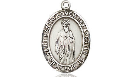 Sterling Silver Saint Bartholomew the Apostle Medal