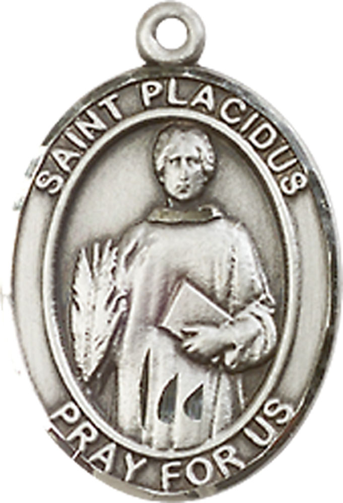Sterling Silver Saint Placidus Medal