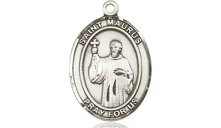 Sterling Silver Saint Maurus Medal