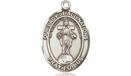 Sterling Silver Our Lady of All Nations Medal