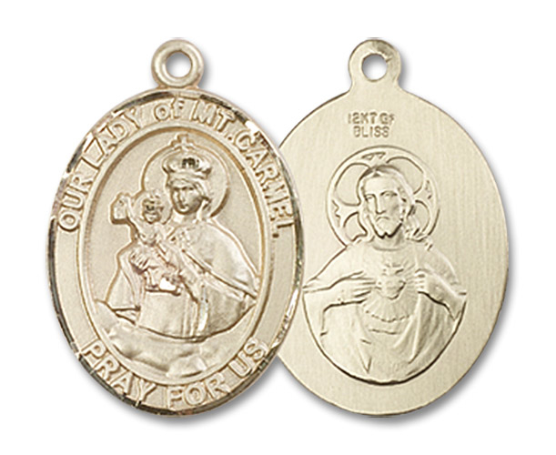 14kt Gold Filled Our Lady of Mount Carmel Medal