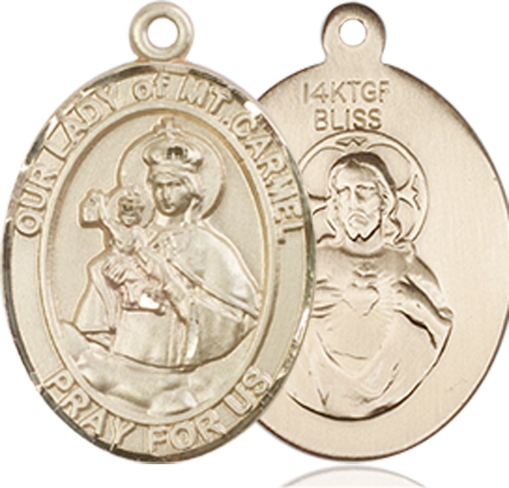14kt Gold Filled Our Lady of Mount Carmel Medal
