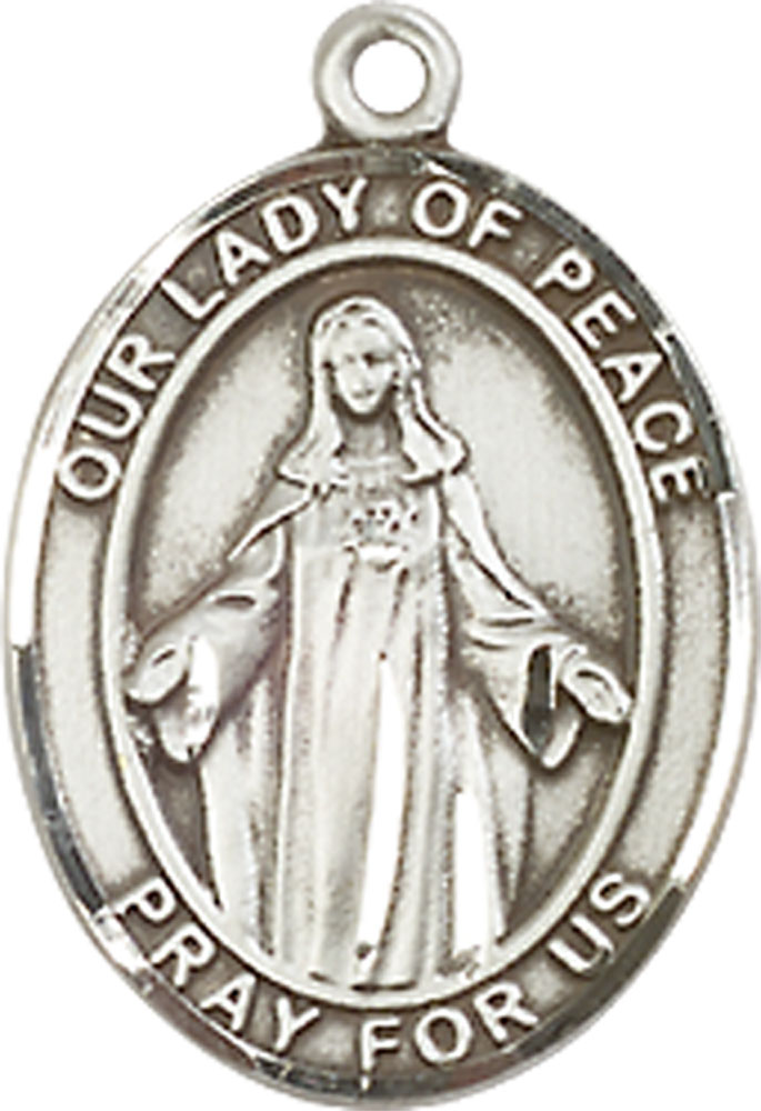 Sterling Silver Our Lady of Peace Medal