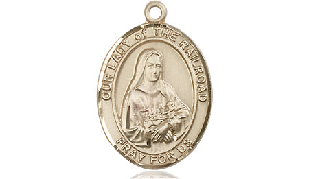 14kt Gold Filled Our Lady of the Railroad Medal