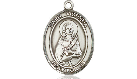 Sterling Silver Saint Victoria Medal