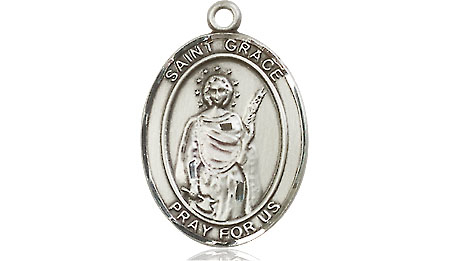 Sterling Silver Saint Grace Medal