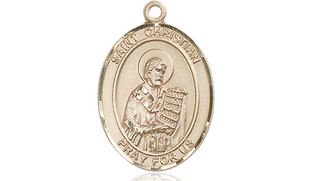 14kt Gold Filled Saint Christian Demosthenes Medal