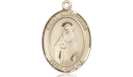 14kt Gold Filled Saint Hildegard von Bingen Medal