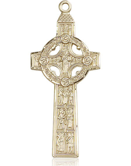 14kt Gold Scriptures Cross Medal