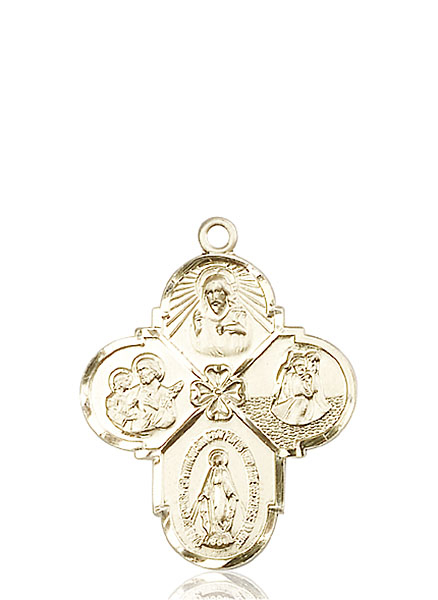 14kt Gold 4-Way Medal