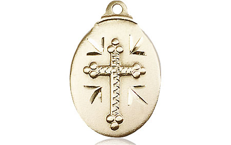 14kt Gold Cross Medal