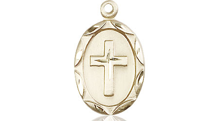 14kt Gold Cross Medal