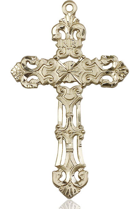 14kt Gold Cross Medal