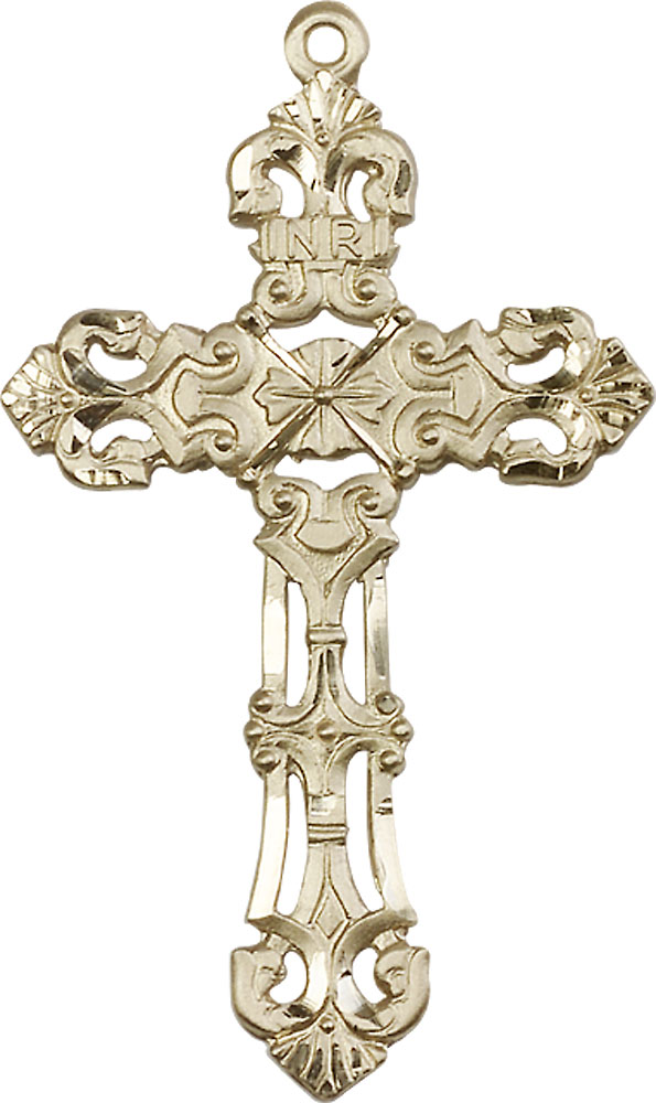 14kt Gold Cross Medal