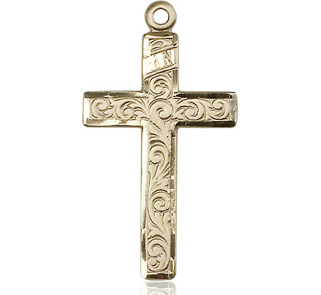 14kt Gold Cross Medal