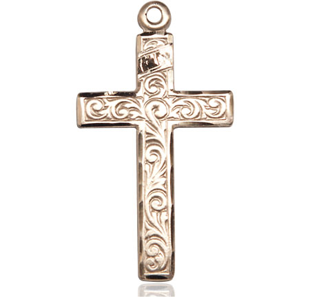 14kt Gold Cross Medal