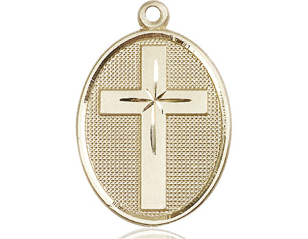 14kt Gold Cross Medal