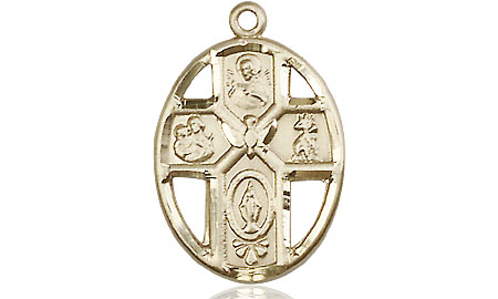 14kt Gold 5-Way / Holy Spirit Medal