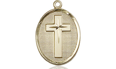 14kt Gold Cross Medal