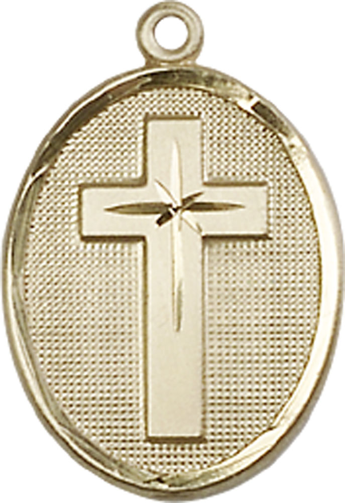 14kt Gold Cross Medal