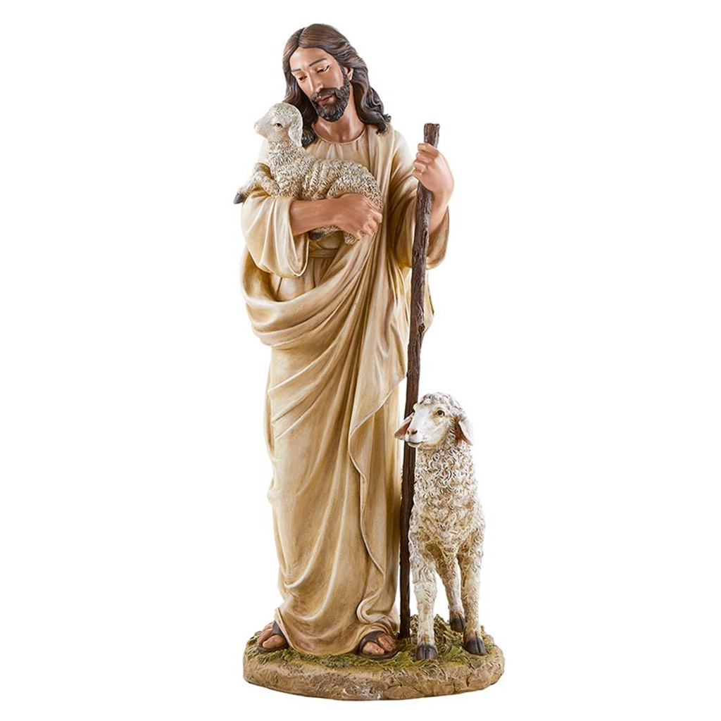 24" H Good Shepherd Statue