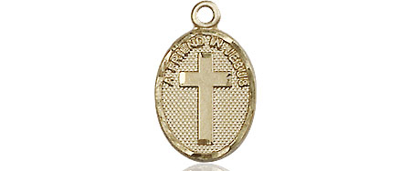 14kt Gold Friend In Jesus Cross Medal