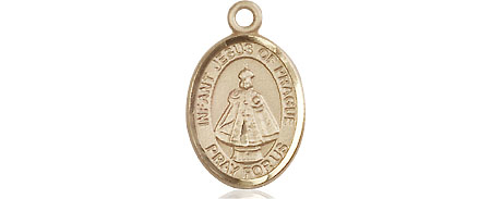 14kt Gold Infant of Prague Medal