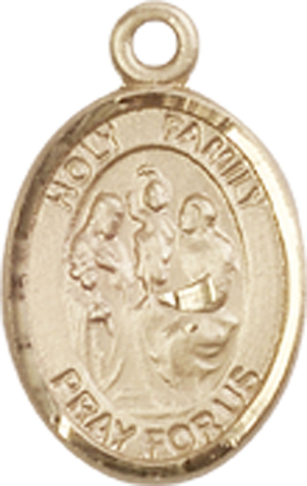14kt Gold Holy Family Medal
