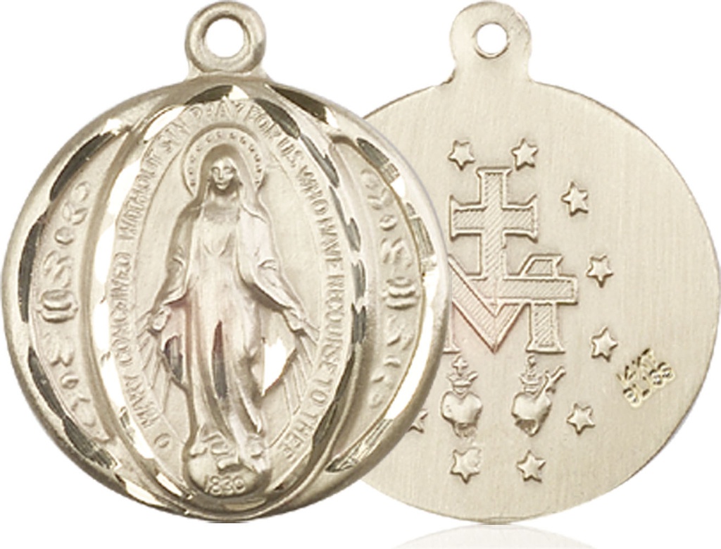 14kt Gold Miraculous Medal