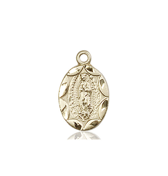 14kt Gold Our Lady of Guadalupe Medal