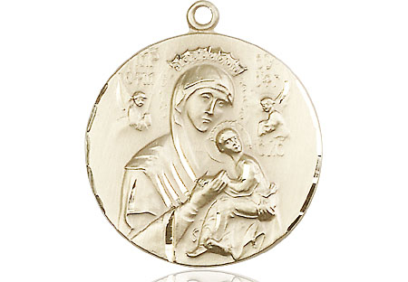 14kt Gold Our Lady of Perpetual Help Medal