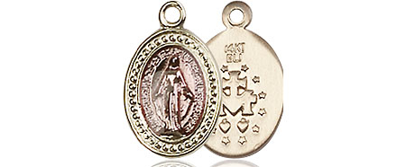 14kt Gold Miraculous Medal