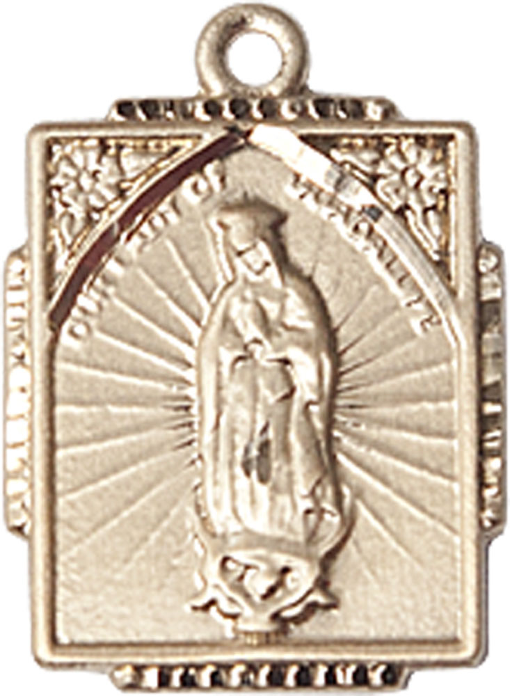 14kt Gold Our Lady of Guadalupe Medal
