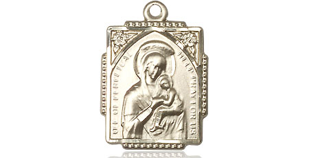 14kt Gold Our Lady of Perpetual Help Medal