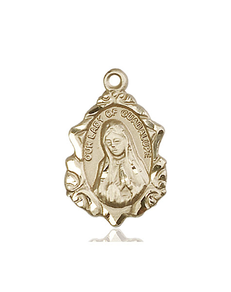 14kt Gold Our Lady of Guadalupe Medal