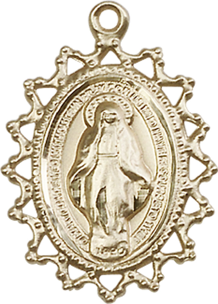14kt Gold Miraculous Medal