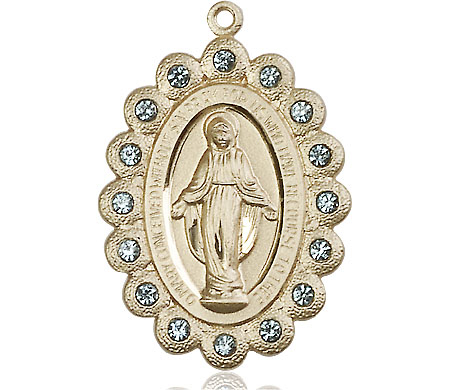 14kt Gold Miraculous Medal