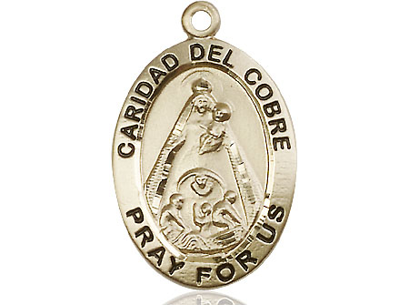 14kt Gold Caridad del Cobre Medal