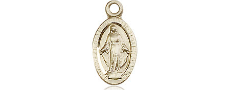 14kt Gold Miraculous Medal