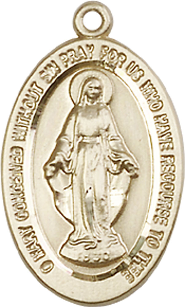 14kt Gold Miraculous Medal