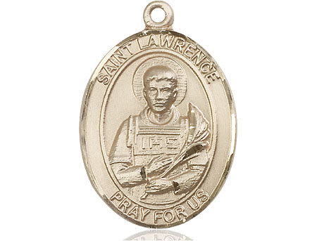 14kt Gold Filled Saint Lawrence Medal