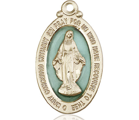 14kt Gold Miraculous Medal