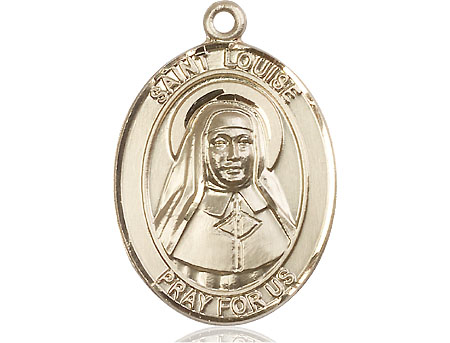 14kt Gold Filled Saint Louise de Marillac Medal