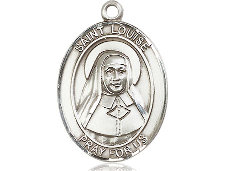 Sterling Silver Saint Louise de Marillac Medal