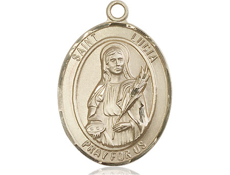 14kt Gold Filled Saint Lucia of Syracuse Medal