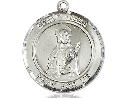 Sterling Silver Saint Lucia of Syracuse Medal