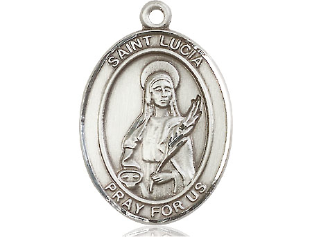 Sterling Silver Saint Lucia of Syracuse Medal