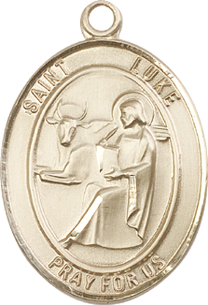 14kt Gold Filled Saint Luke the Apostle Medal