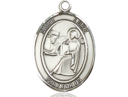 Sterling Silver Saint Luke the Apostle Medal