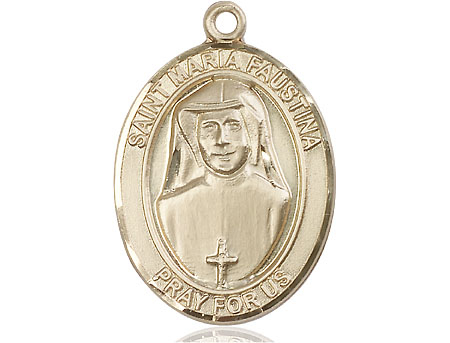 14kt Gold Filled Saint Maria Faustina Medal